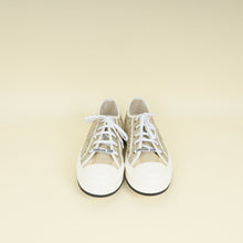 Christian Dior Gold Walk'n'Dior Lace Embroidery With Macramé Effect Sneaker 40.5