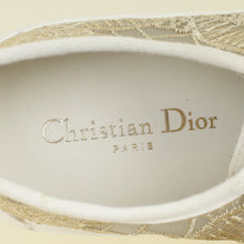 Christian Dior Gold Walk'n'Dior Lace Embroidery With Macramé Effect Sneaker 40.5