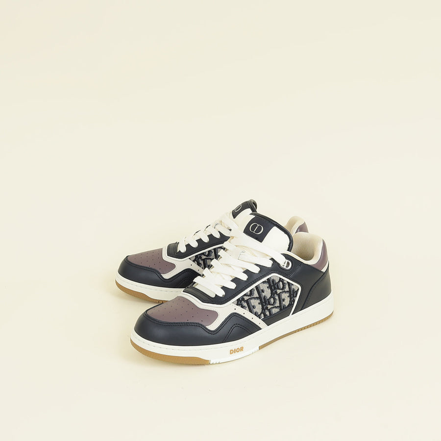 Christian Dior Bicolor Oblique B27 Uptown Low-Top Sneaker 40