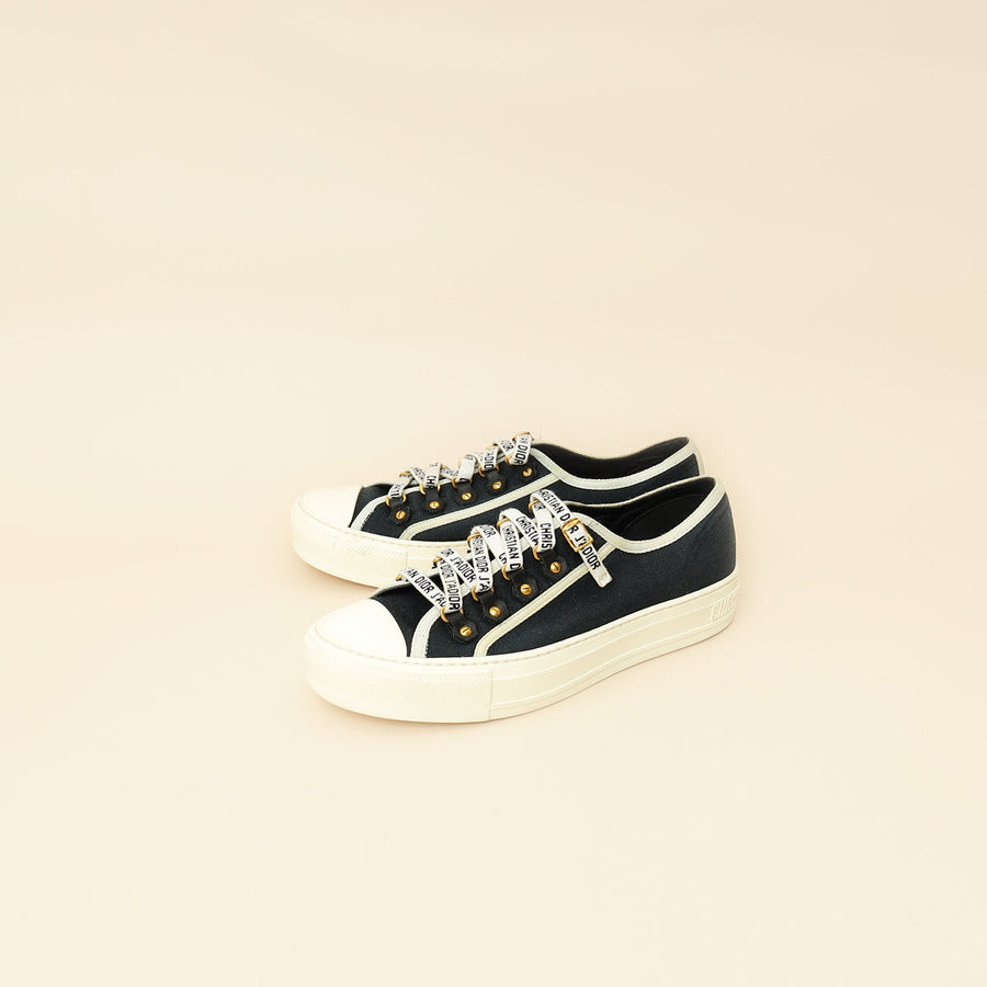Christian Dior Blue Walk'n'Dior Low Top Sneakers 37.5