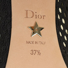 Christian Dior Black Embroidered Mesh Pump 37.5