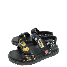 Christian Dior Multicolor Technical Fabric Petites Fleurs DiorAct Sandals 38.5