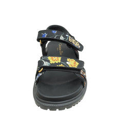 Christian Dior Multicolor Technical Fabric Petites Fleurs DiorAct Sandals 38.5