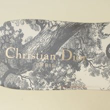 Christian Dior Grey Toile De Jouy Dway Flat Mules 38