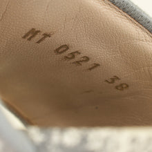 Christian Dior Grey Toile De Jouy Dway Flat Mules 38