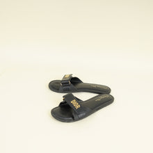 Christian Dior Black Dioriviera Dioract Slide Sandal 38