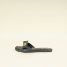 Christian Dior Black Dioriviera Dioract Slide Sandal 38