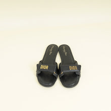 Christian Dior Black Dioriviera Dioract Slide Sandal 38