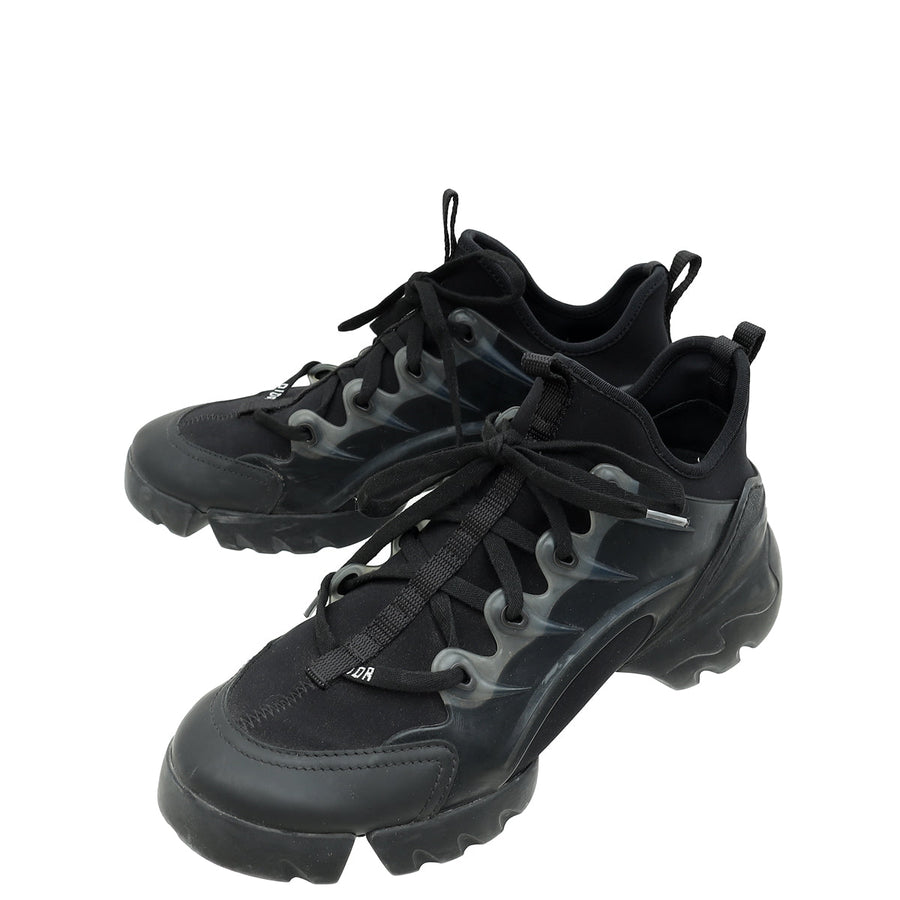 Christian Dior Black D Connect Sneakers 38