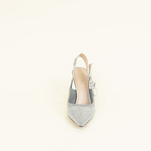 Christian Dior Steel Grey Micro Beads Embroidered J'adior Slingback 39.5