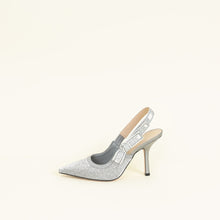 Christian Dior Steel Grey Micro Beads Embroidered J'adior Slingback 39.5