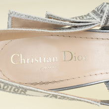 Christian Dior Steel Grey Micro Beads Embroidered J'adior Slingback 39.5
