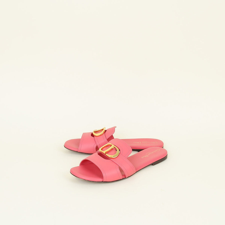Christian Dior Pink 30 Montaigne Flat Slide 39.5