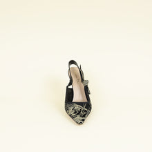 Christian Dior Bicolor Lurex Ribbon Embroidered J'Adior Slingback Pump 39.5