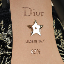 Christian Dior Bicolor Lurex Ribbon Embroidered J'Adior Slingback Pump 39.5