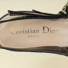 Christian Dior Bicolor Lurex Ribbon Embroidered J'Adior Slingback Pump 39.5