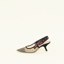Christian Dior Bicolor J'adior Mesh Dot Slingback Pump 39.5