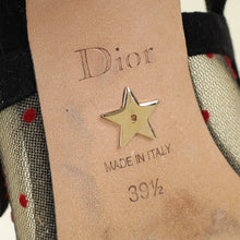 Christian Dior Bicolor J'adior Mesh Dot Slingback Pump 39.5
