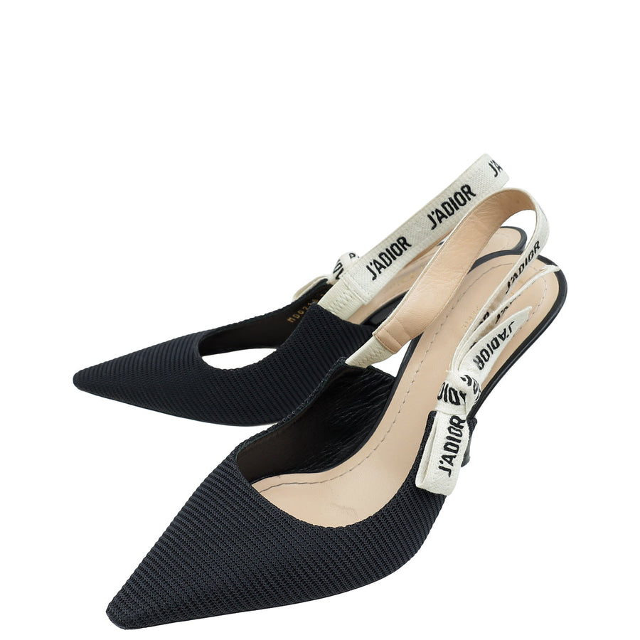 Christian Dior Black J'Adior Slingback Pump 39