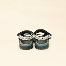 Christian Dior Blue Multicolor D-Wave Cotton Embroidered Sandal 39