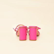 Christian Dior Fuchsia Dway Embroidered Heel Sandal 39