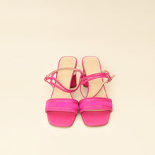 Christian Dior Fuchsia Dway Embroidered Heel Sandal 39