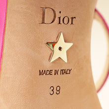 Christian Dior Fuchsia Dway Embroidered Heel Sandal 39