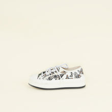 Christian Dior White Multicolor Walk'n'Dior Butterfly Embroidered Sneaker 39