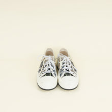 Christian Dior White Multicolor Walk'n'Dior Butterfly Embroidered Sneaker 39