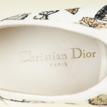 Christian Dior White Multicolor Walk'n'Dior Butterfly Embroidered Sneaker 39