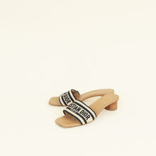 Christian Dior Bicolor Dway Heeled Slide Mules 39