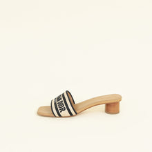 Christian Dior Bicolor Dway Heeled Slide Mules 39