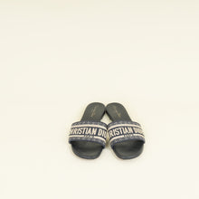 Christian Dior Navy Blue Dway Sandal 39
