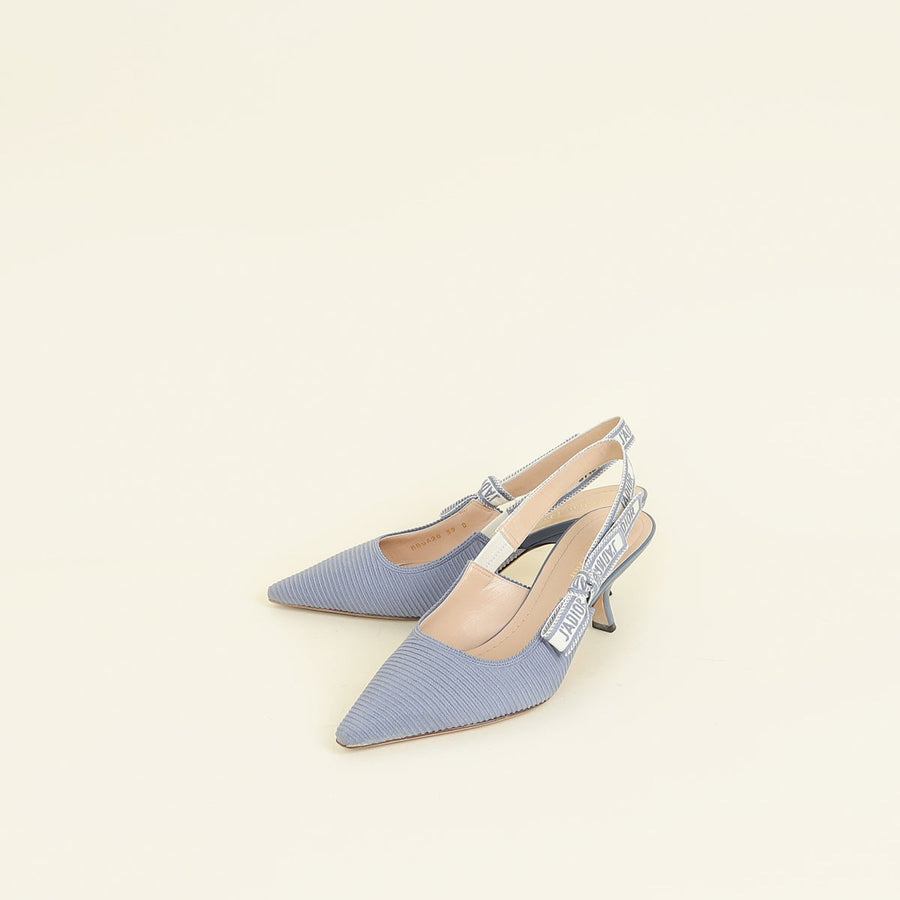 Christian Dior  Denim Blue J'Adior Slingback Pump 39