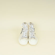Christian Dior White Walk'n Dior Tiger Print High Top Sneakers 39