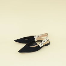 Christian Dior Black J'Adior Flat Slingback 40
