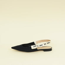 Christian Dior Black J'Adior Flat Slingback 40
