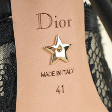 Christian Dior Black J'adior Lace Embroidered Slingback Pump 41
