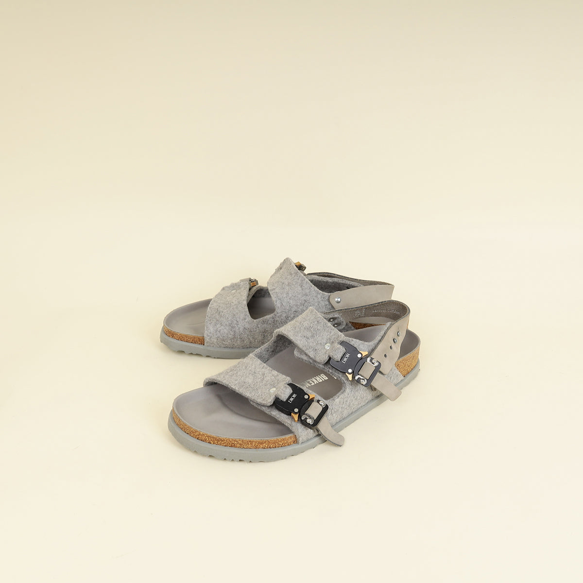 Christian Dior Grey X Birkenstock Milano Sandal 41
