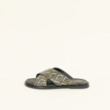 Christian Dior Khaki Green CD Diamond Alias Sandals