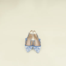 Christian Dior Bicolor Toile De Jouy J'adior Slingback Pump 35.5