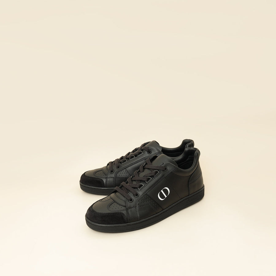 Christian Dior Black CD Lace Up Sneakers 36.5