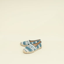 Christian Dior Bicolor D-Stripes Embroidered Granville Espadrille 36
