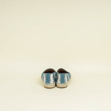 Christian Dior Bicolor D-Stripes Embroidered Granville Espadrille 36