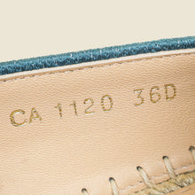Christian Dior Bicolor D-Stripes Embroidered Granville Espadrille 36