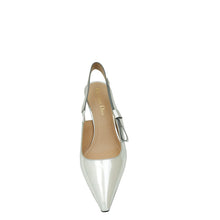 Christian Dior Metallic Silver J'Adior Slingback Pumps 37
