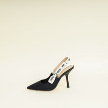 Christian Dior Black J'Adior Technical Fabric Slingback Pump 37