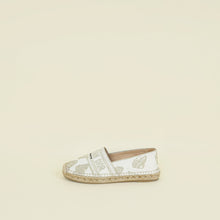 Christian Dior Latte Gold Butterfly Embroidered Granville Espadrille 37