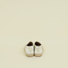 Christian Dior Latte Gold Butterfly Embroidered Granville Espadrille 37