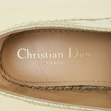 Christian Dior Latte Gold Butterfly Embroidered Granville Espadrille 37